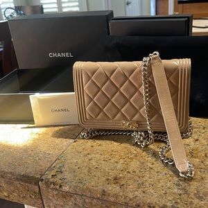 Chanel beige mini bag